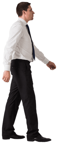 Transparent PNG of Focused Businessman Walking in Formal Attire - Download Free Stock Videos Pikwizard.com