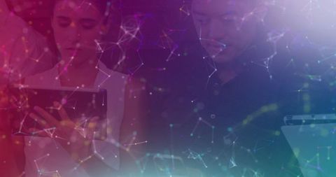 Digital Interface with People Using Technology and Network Connections