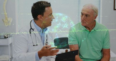 Doctor and Patient Engaging with Holographic Medical Data
