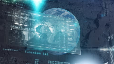 Futuristic Globe_with Digital Interface for Technology