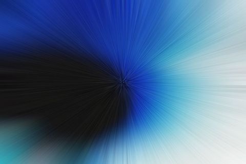 Abstract blue and black radial burst pattern