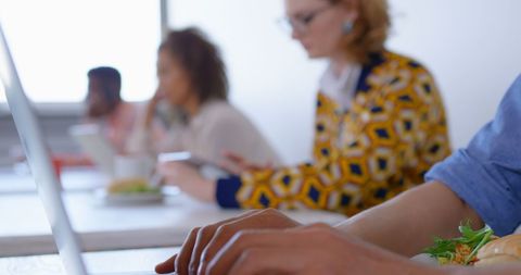 Collaborative Office Environment with Diverse Team Using Technology