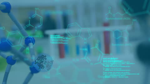 Innovative Science Animation with Digital Data Overlay