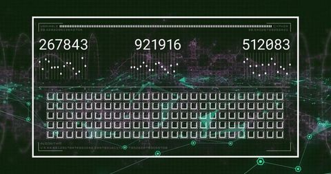 Futuristic Data Visual Interface with Secure Connection - Download Free Stock Images Pikwizard.com