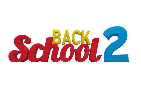 Colorful Back 2 School Graphic Text on Transparent Background - Download Free Stock Videos Pikwizard.com