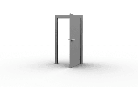 transparent open door in minimalist design concept - Download Free Stock Videos Pikwizard.com