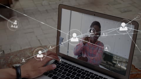 Virtual Networking Connection Concept in Office Environment