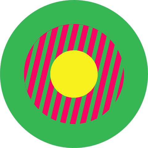 Abstract Transparent Concentric Circles Pattern on Green Field - Download Free Stock Videos Pikwizard.com