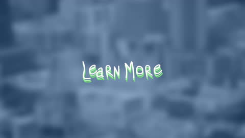 Learn More Animated Text with Urban Blurred Background