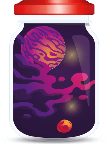 transparent galaxy in bottle vector illustration - Download Free Stock Videos Pikwizard.com