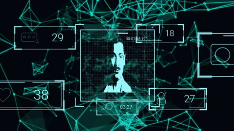 Abstract Digital Interface with Network and Data Elements