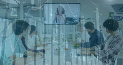 Diverse Business Team Collaborating in Modern Meeting