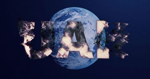 Cryptocurrency Sign with Data Effects over Globe - Download Free Stock Images Pikwizard.com
