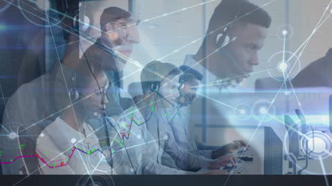 Diverse Team Engaging in Global Digital Network