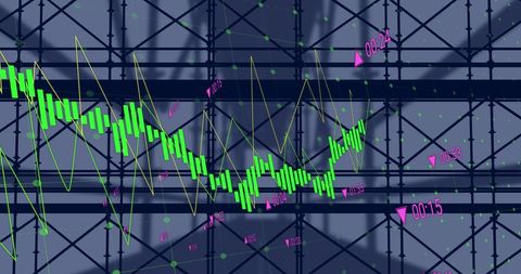Digital Financial Analysis Over Contemporary Office Building - Download Free Stock Images Pikwizard.com