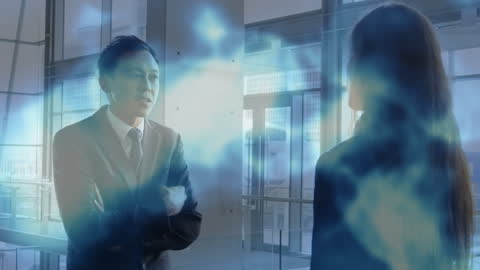 Digital Communication Concept with Business Professionals