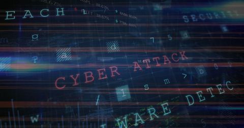 Abstract Cyber Security Warning in Digital Theme - Download Free Stock Images Pikwizard.com