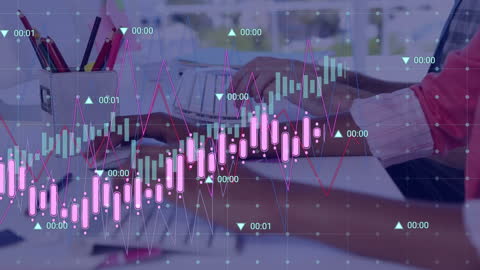 Financial Data Analysis Concept with Business Professionals in Office