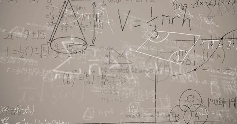 Complex Mathematical Equations On Grey Background - Download Free Stock Images Pikwizard.com