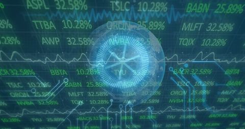 Digital Stock Market Data with Global Connections - Download Free Stock Images Pikwizard.com