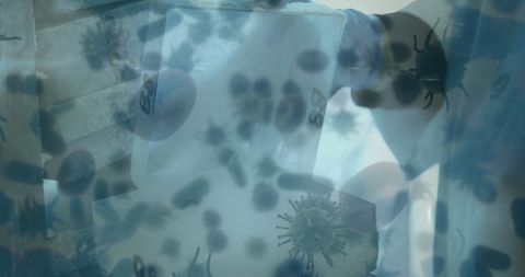 Focused Scientist Handle COVID-19 Virus Exploration in Lab Setting