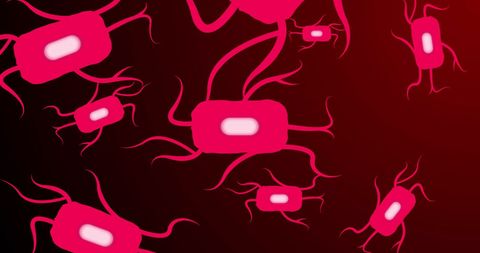 Abstract Red Cells on Dark Background for Medicine and Science Concepts - Download Free Stock Images Pikwizard.com
