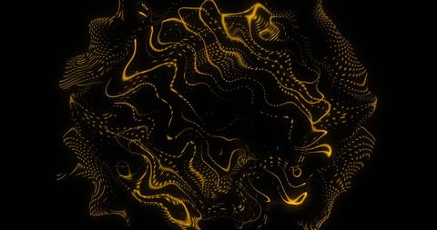 abstract glowing yellow wave shape on black background - Download Free Stock Images Pikwizard.com