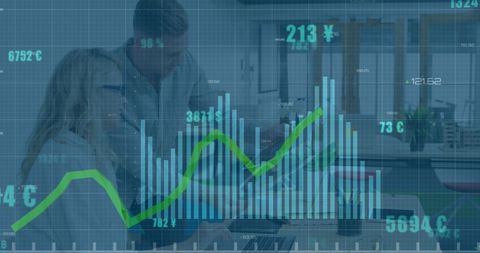Business Professionals Analyzing Financial Data Graphs in Office - Download Free Stock Images Pikwizard.com