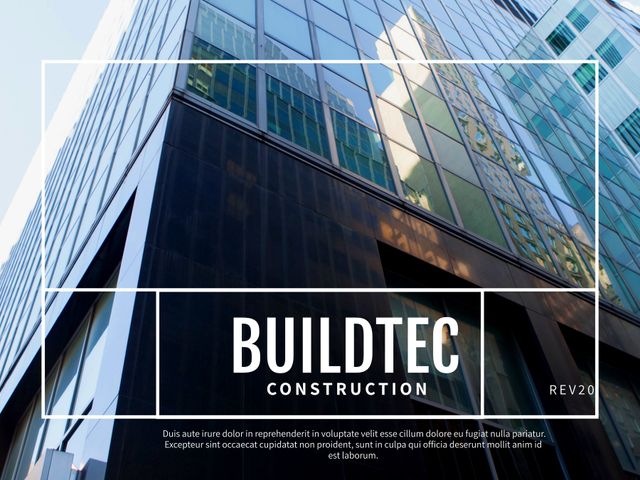 Modern Skyscraper Exteriors Representing Corporate Construction Company - Download Free Stock Templates Pikwizard.com