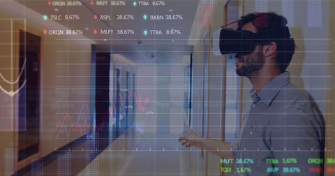 Virtual Reality and Data Analytics Integration in Business - Download Free Stock Images Pikwizard.com