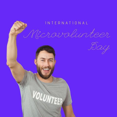 international microvolunteer day celebrated by enthusiastic volunteer - Download Free Stock Templates Pikwizard.com