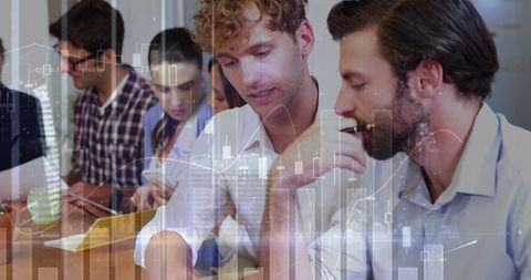 Collaborative Business Team Analyzing Financial Data Trends - Download Free Stock Images Pikwizard.com
