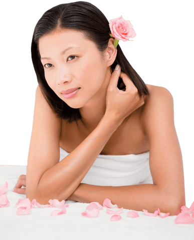 serene asian woman relaxing on transparent spa massage table - Download Free Stock Videos Pikwizard.com