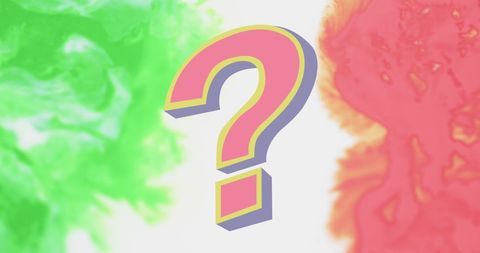 Colorful Question Mark with Abstract Moving Shapes Background - Download Free Stock Images Pikwizard.com