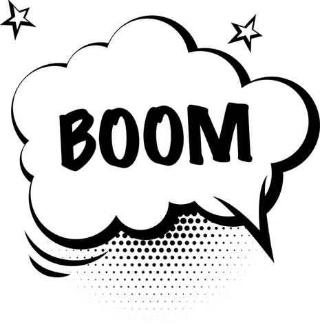 Boom Comic Speech Bubble with Stars on Transparent Background - Download Free Stock Videos Pikwizard.com