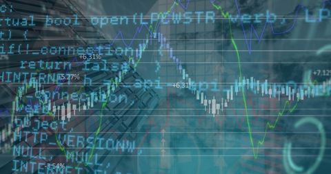 Data Processing Overlay on Cityscape Background - Download Free Stock Images Pikwizard.com