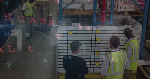 Digital Data Overlay with Diverse Warehouse Team