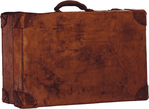 vintage leather suitcase on transparent background - Download Free Stock Videos Pikwizard.com