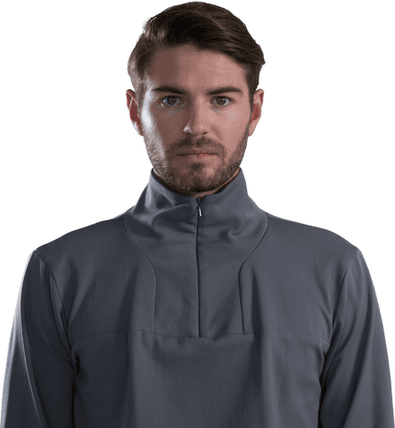 transparent portrait of man in high-collar jacket with serious expression - Download Free Stock Videos Pikwizard.com