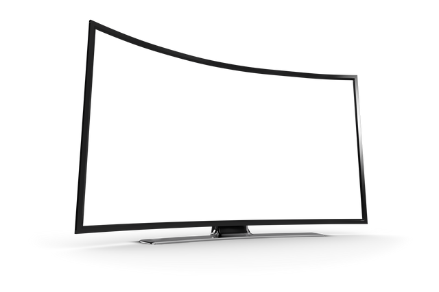 Transparent Background Curved Black TV Screen with Copy Space - Download Free Stock Videos Pikwizard.com