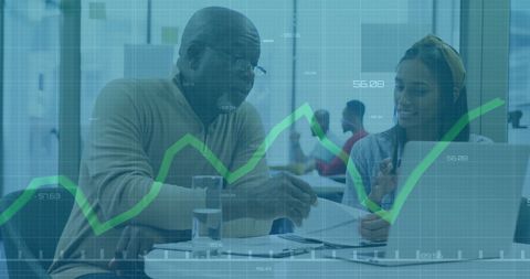 Diverse Team Analyzing Financial Data Trends in Dynamic Office - Download Free Stock Images Pikwizard.com