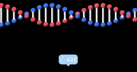 Innovative Social Media Interaction with DNA Helix - Download Free Stock Images Pikwizard.com