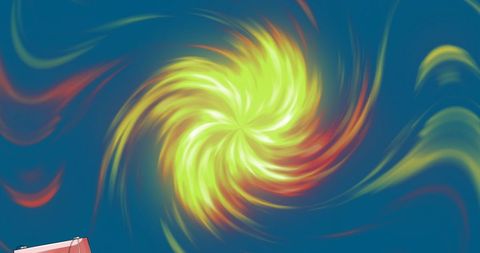 Vibrant swirling abstract design with dynamic colors