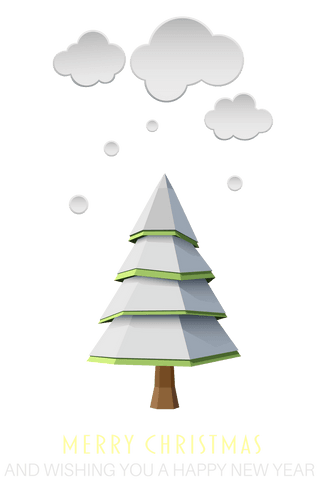 transparent christmas tree design with holiday wishes - Download Free Stock Videos Pikwizard.com