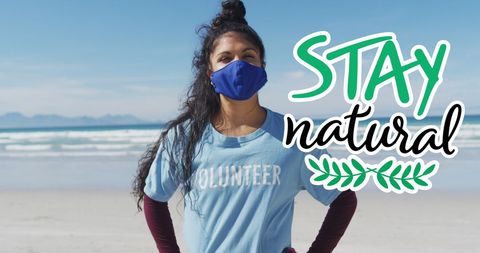 Volunteering for environmental causes on sunny beach