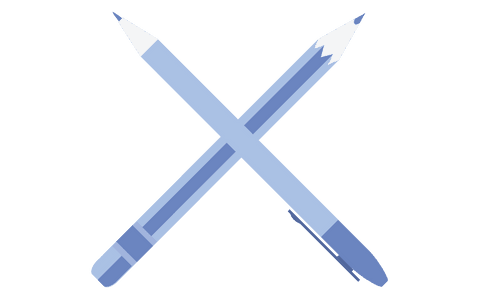 pen and pencil crossed illustration on transparent background - Download Free Stock Videos Pikwizard.com