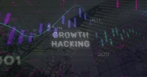 Cyber Security Concept with Growth Hacking Data Overlay - Download Free Stock Images Pikwizard.com