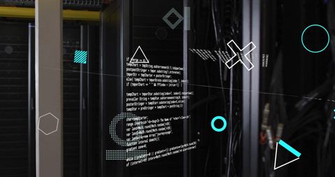 Abstract Concept of Data Processing on Computer Servers - Download Free Stock Images Pikwizard.com