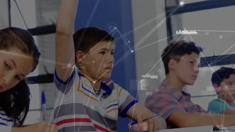 Diverse Students in Classroom Engaging with Advanced Technology