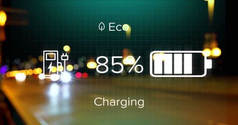 Eco-Friendly Modern Electric Vehicle Charging Concept